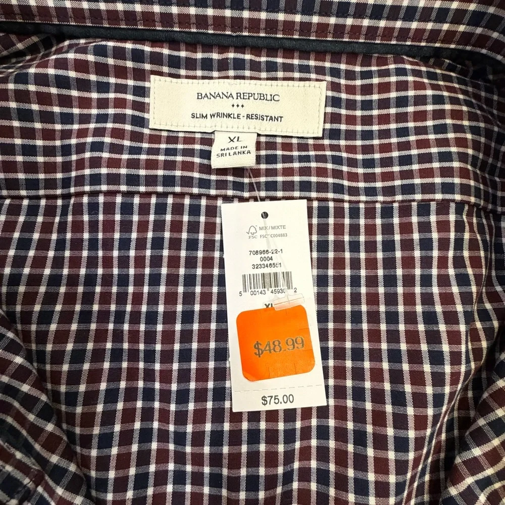 NWT Banana Republic Slim fit  Men's  Shirt new